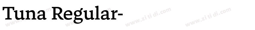 Tuna Regular字体转换